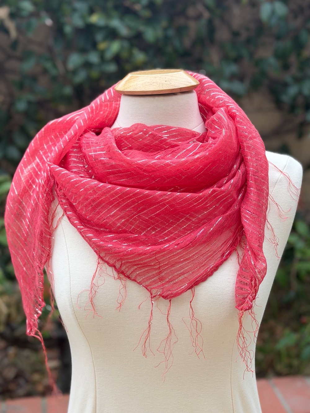Lightweight Coral Pink Women's Scarf